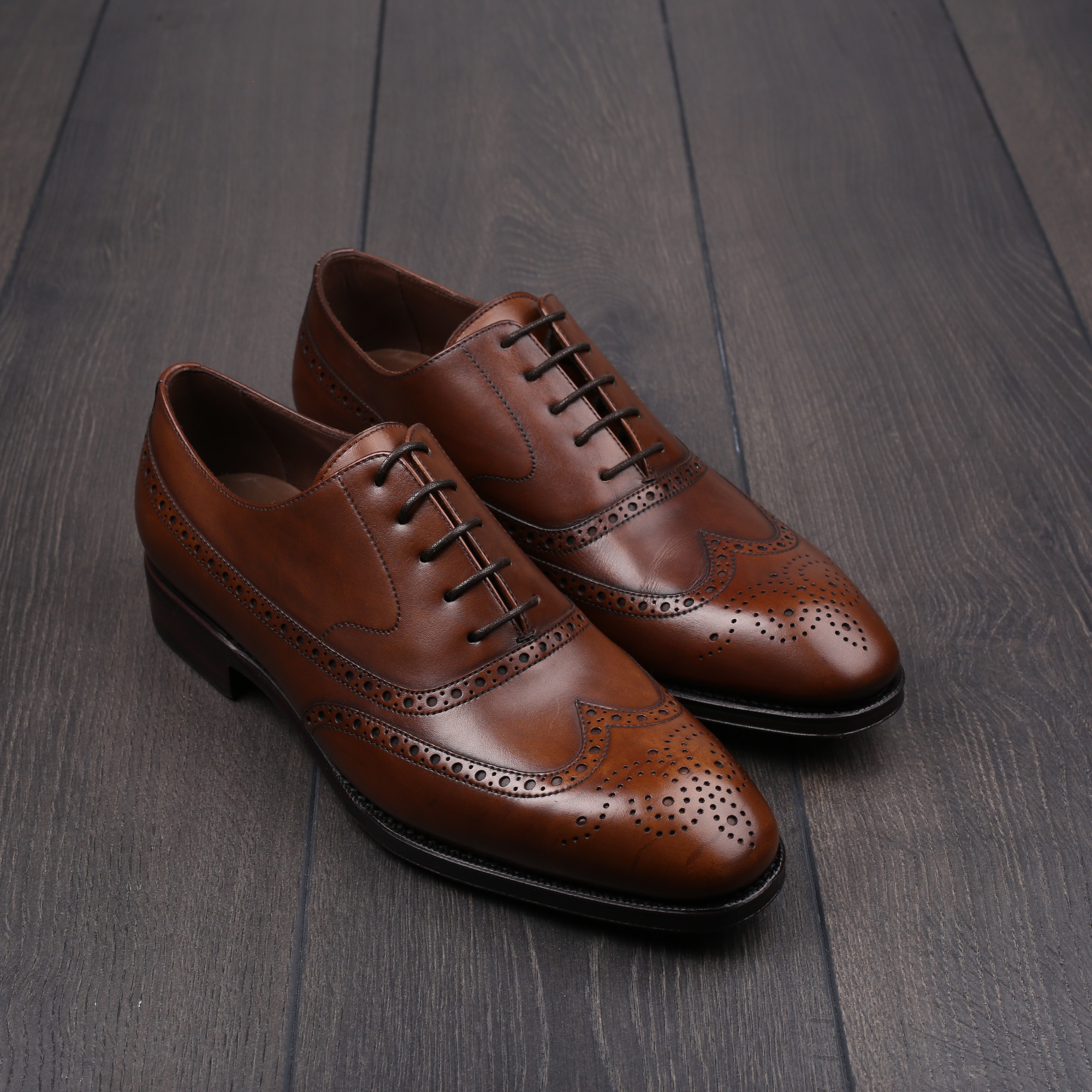forme　 Balmoral straight tip（ff-403） TLB balmoral wingtip oxford medium brown EU40 / UK6 - seconds