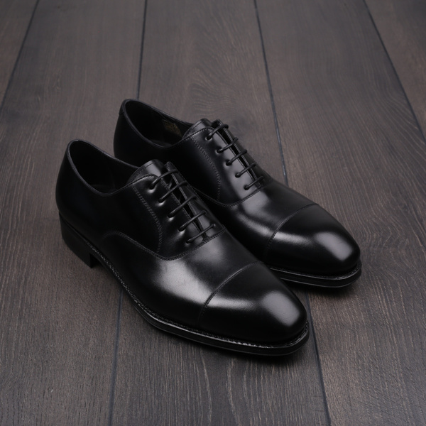 TLB plain cap toe oxford black EU40 / UK6 - seconds