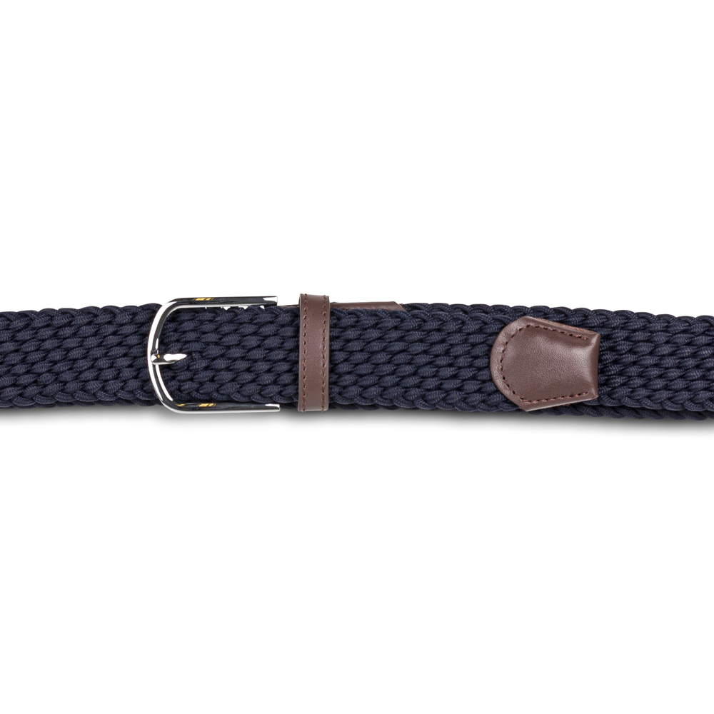 Ceinture tressée bleu foncé