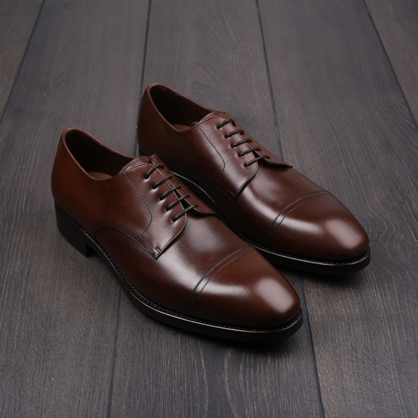 TLB cap toe derby brown EU41 / UK7 - seconds