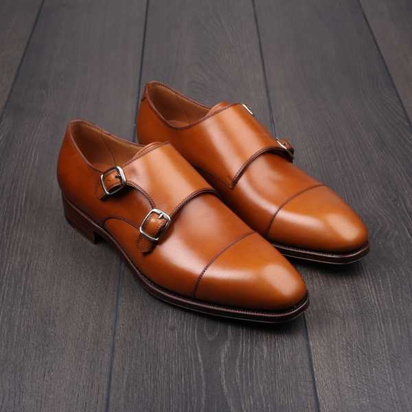 TLB double monk light brown EU41 / UK7 - seconds