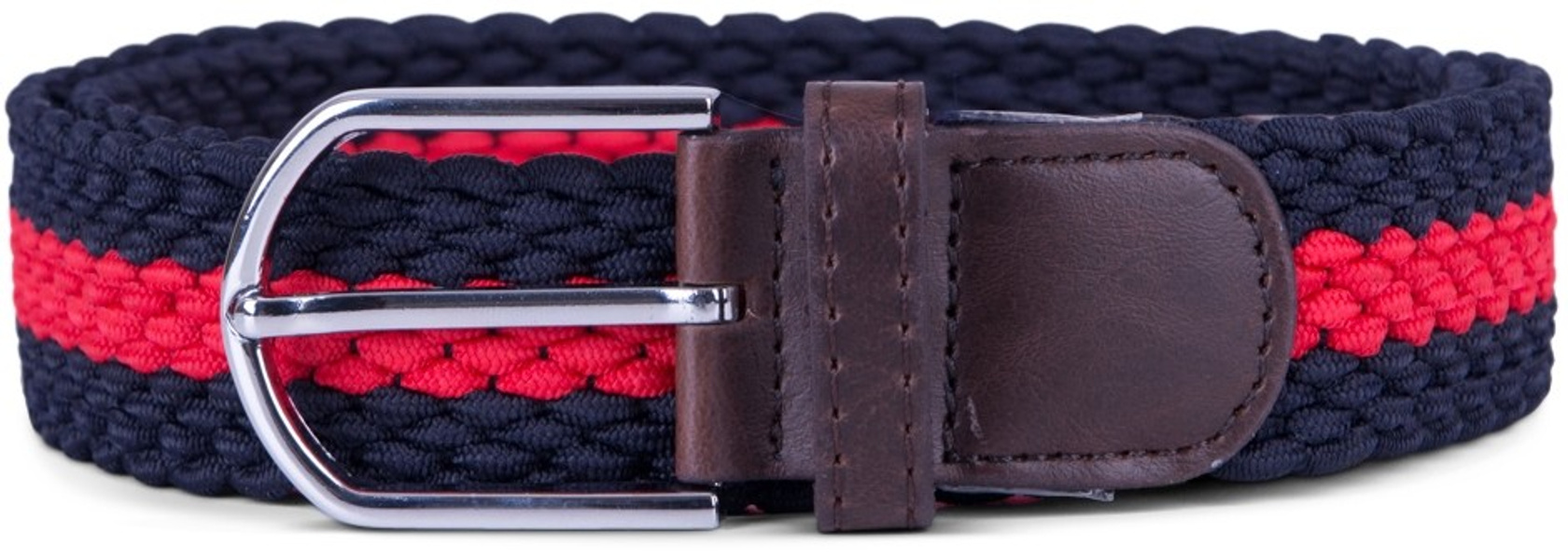 Punottu vyö, laivastonsininen ja punainen