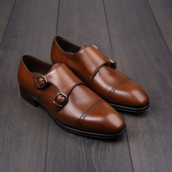 TLB double monk medium brown EU41 / UK7 - seconds