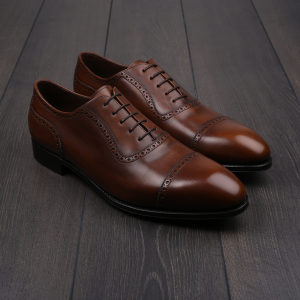 TLB adelaide oxford medium brown G-width EU46 / UK12 - seconds