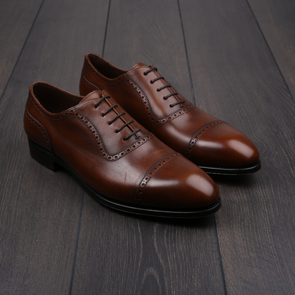 TLB adelaide oxford medium brown G-width EU44 / UK10 - seconds