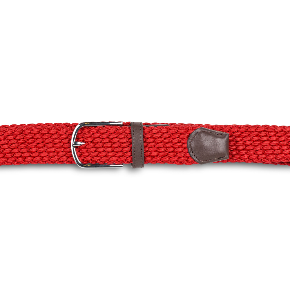 Ceinture tressée rouge