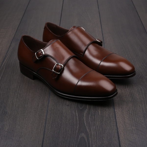 TLB plain double monk medium brown EU45 / UK11 - seconds