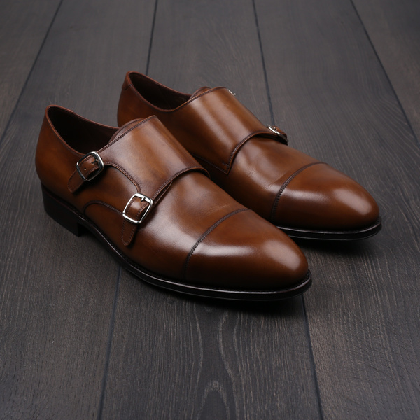 TLB double monk medium brown EU45 / UK11 - seconds