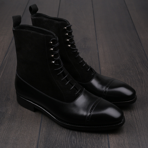 TLB balmoral boot black suede EU42 / UK8 - seconds
