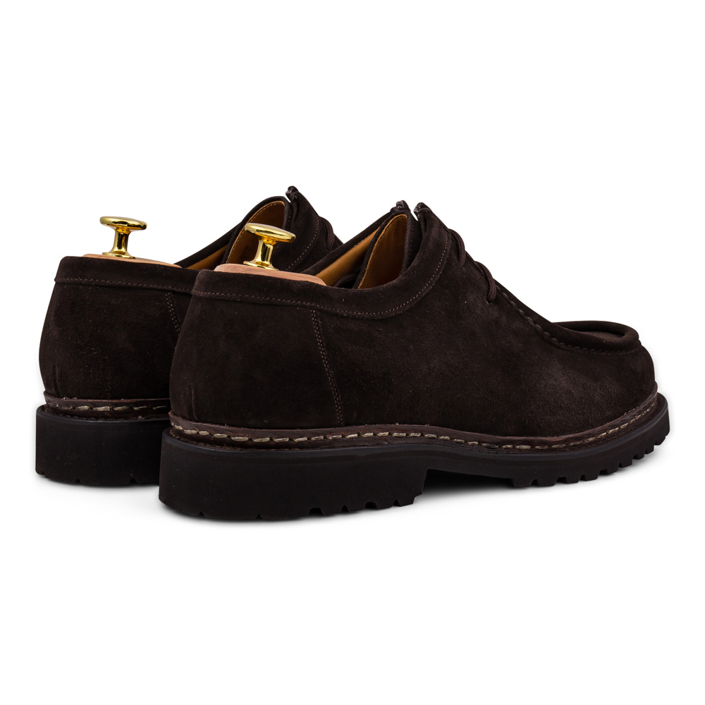 Yanko Tyrolean derby dark brown suede