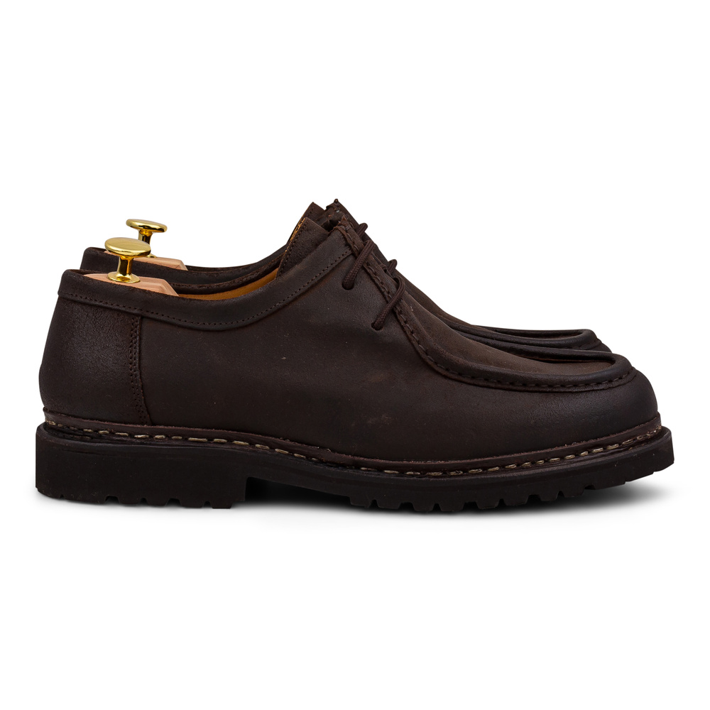 Yanko Tyrolean derby dark brown waxy commander