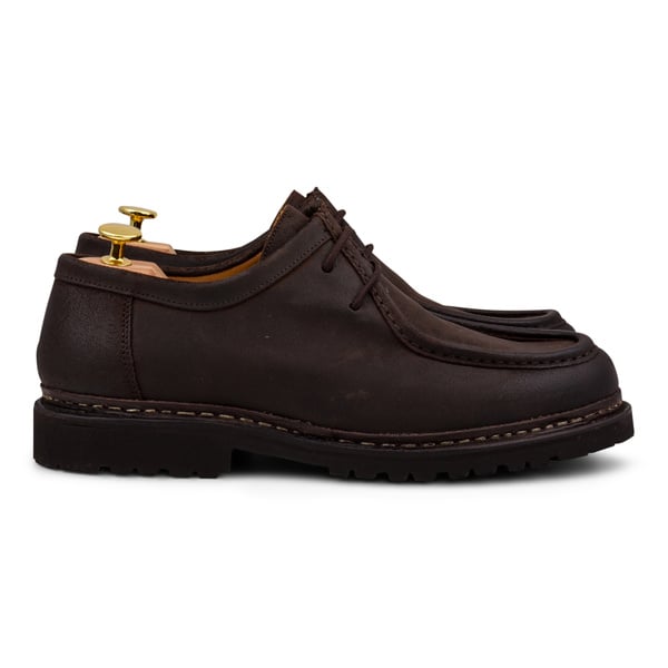 Yanko Tyroler derby dark brown waxy commander