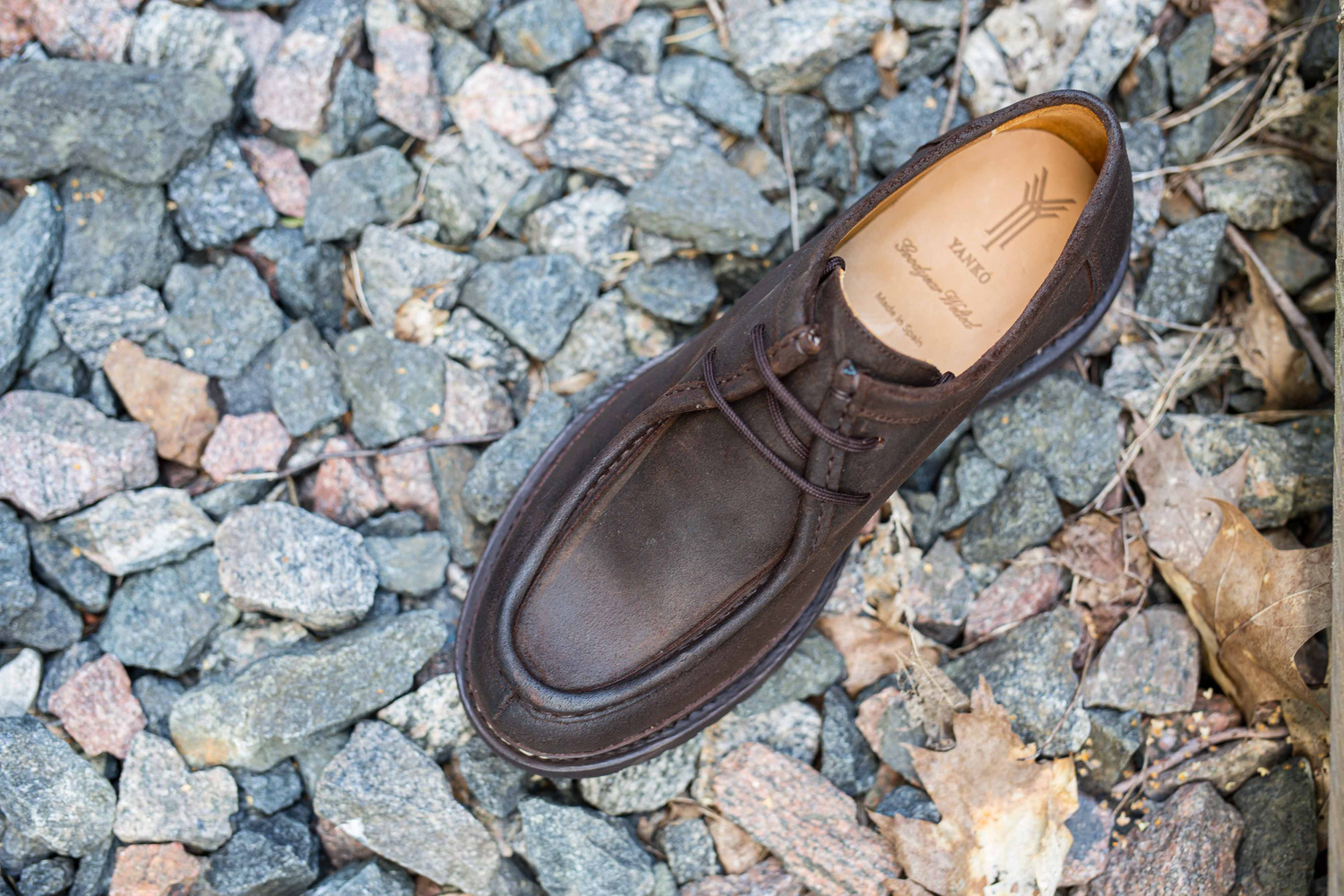 Yanko Tyrolean derby dark brown waxy commander