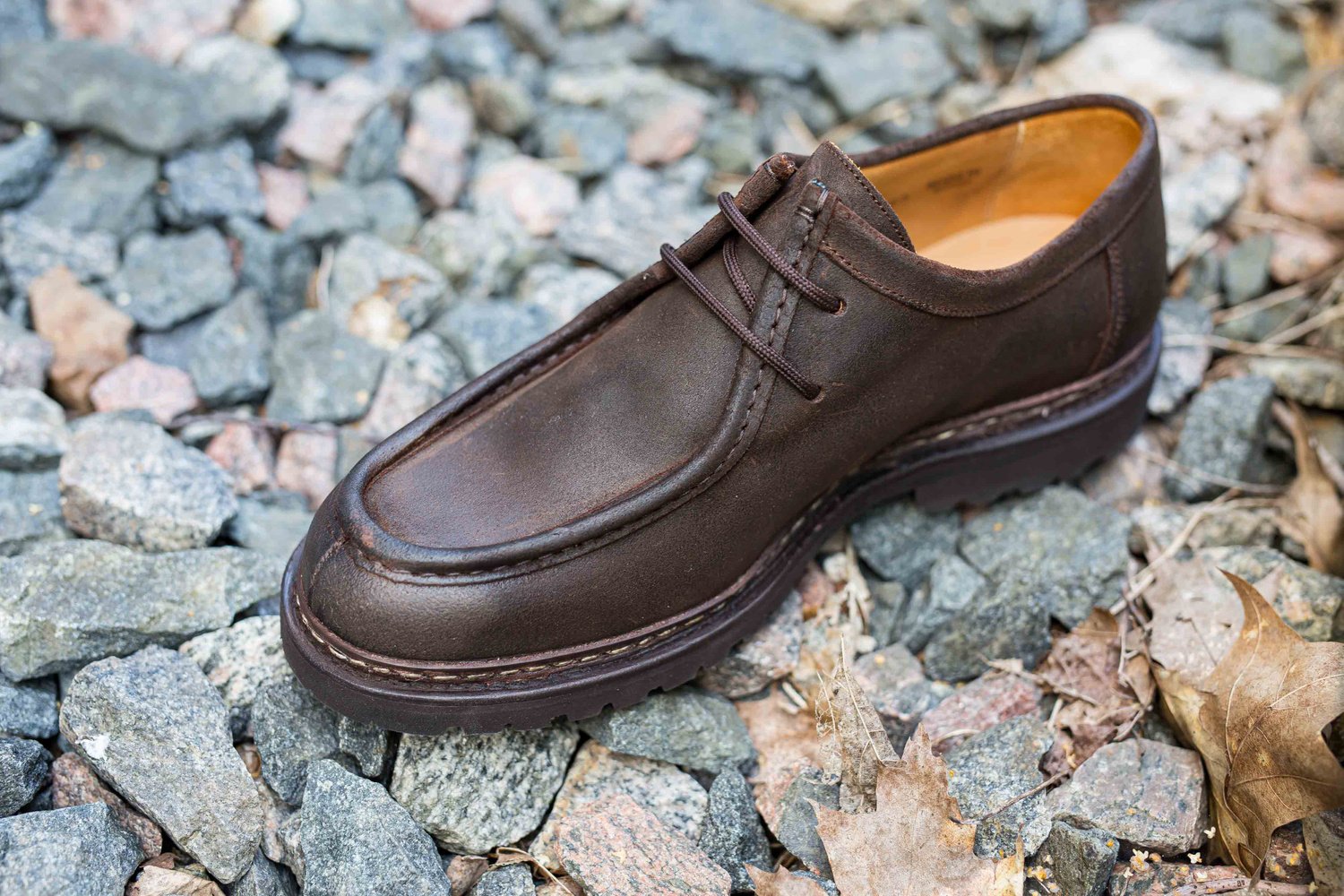 Yanko Tyrolean derby dark brown waxy commander