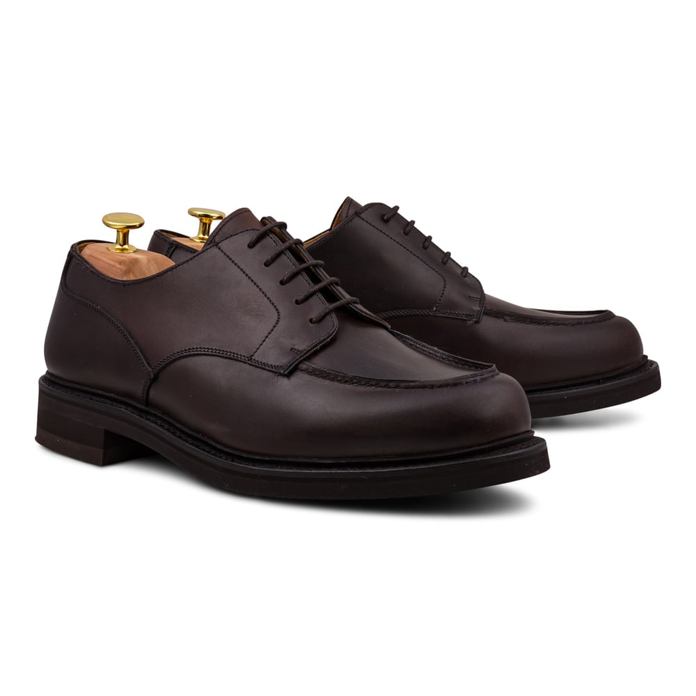Yanko apron derby dark brown chromex