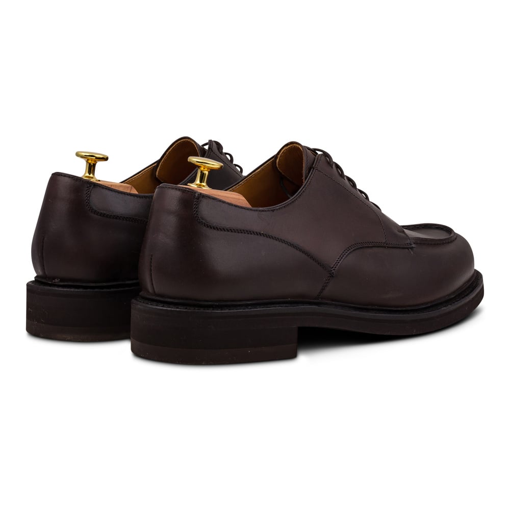 Yanko apron derby dark brown chromex