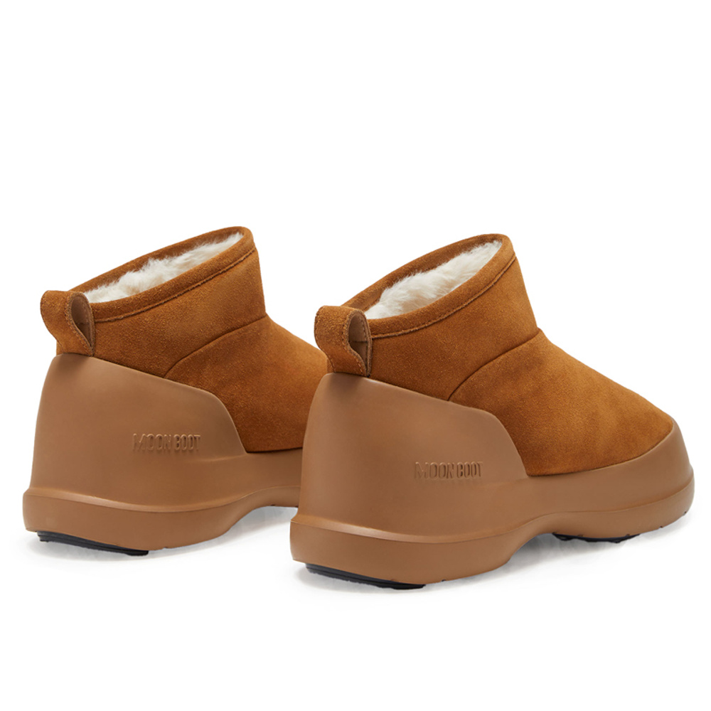 Moon Boot Luna Low Suede Boots cognac