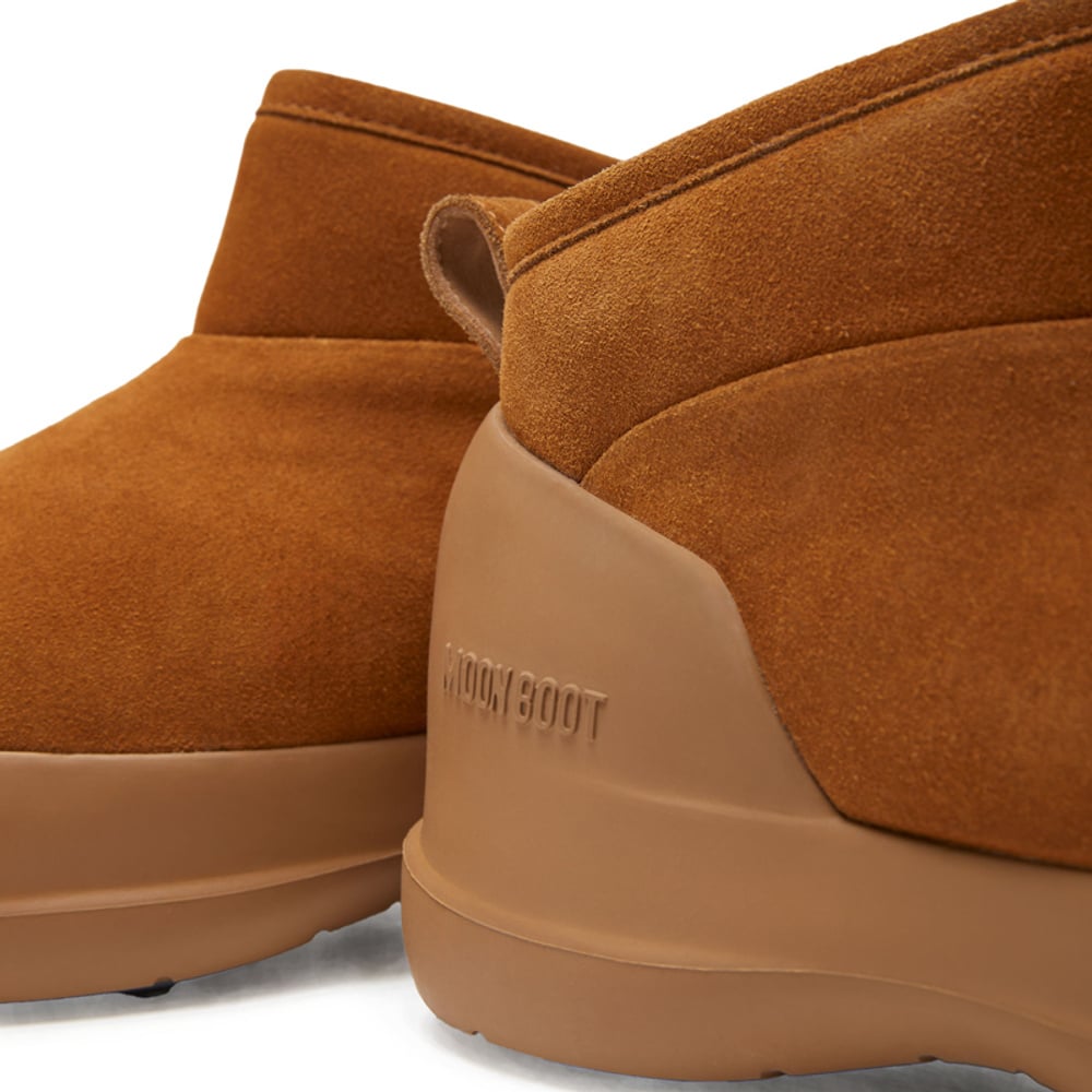 Moon Boot Luna Low Suede Boots cognac
