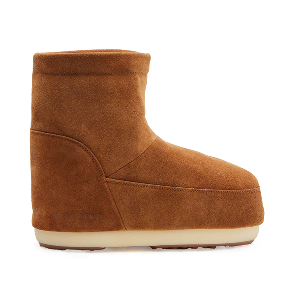Moon Boot Icon Low No Lace suede cognac