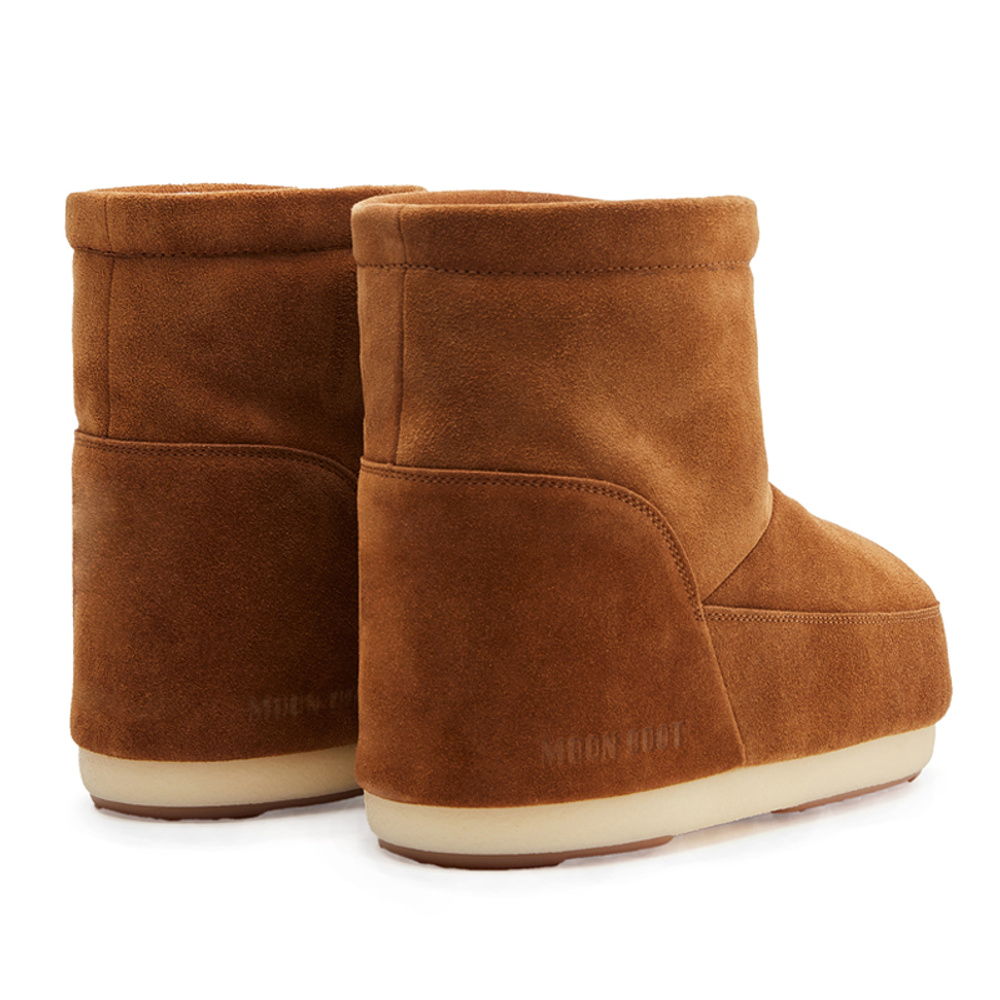 Moon Boot Icon Low No Lace suede cognac