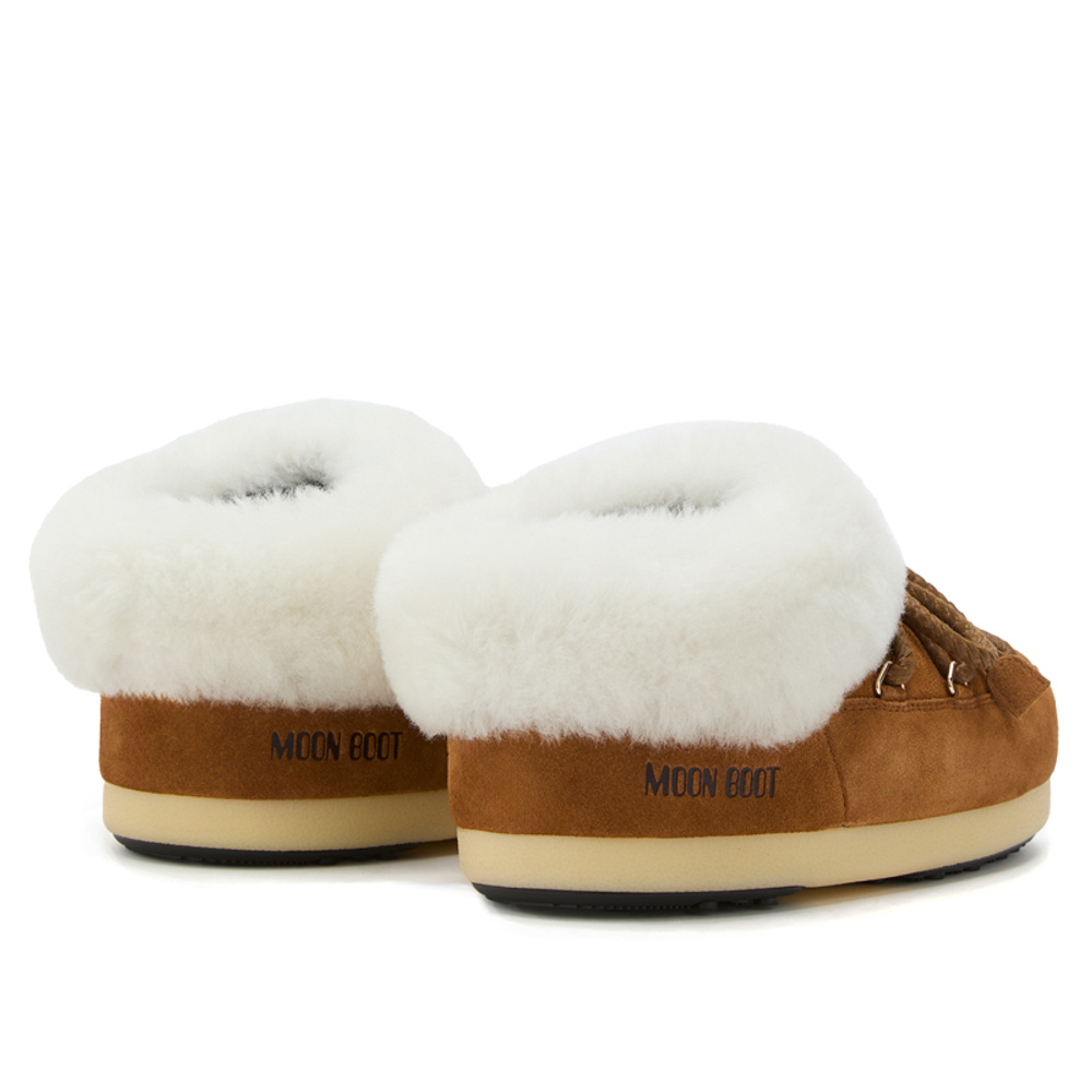 Moon Boot Mules cognacfarvet ruskind