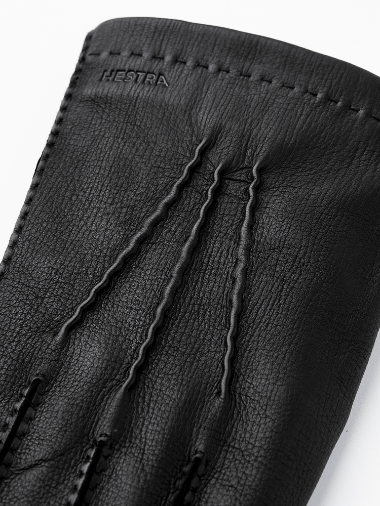 Hestra handmade dress glove deerskin black