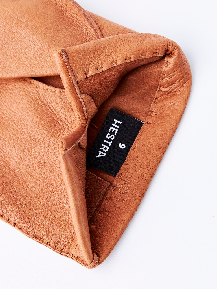 Hestra handmade dress glove deerskin cork