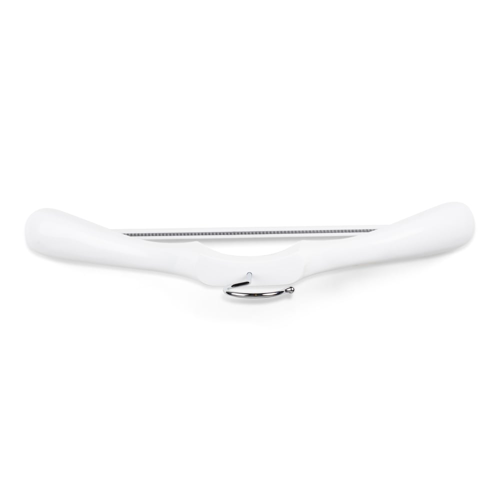 Premium jakkebøjle hvidt træ med indgravering