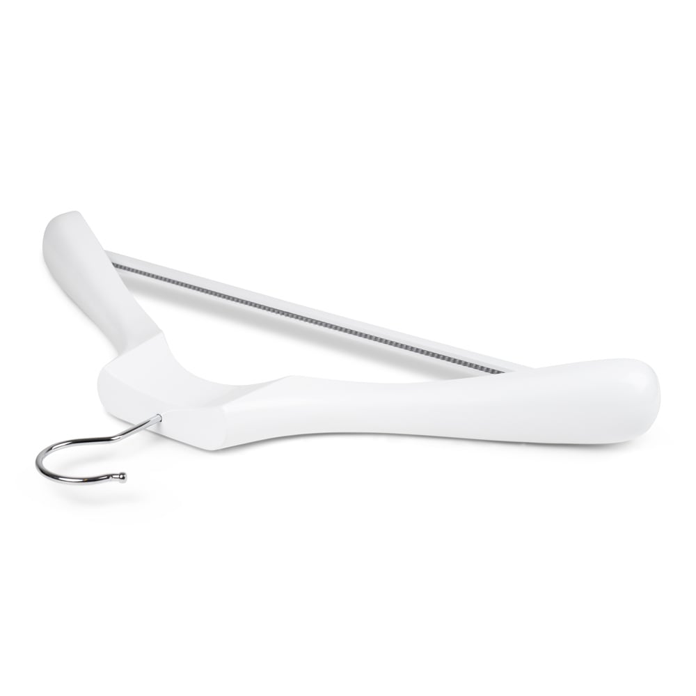 Premium jakkebøjle hvidt træ med indgravering