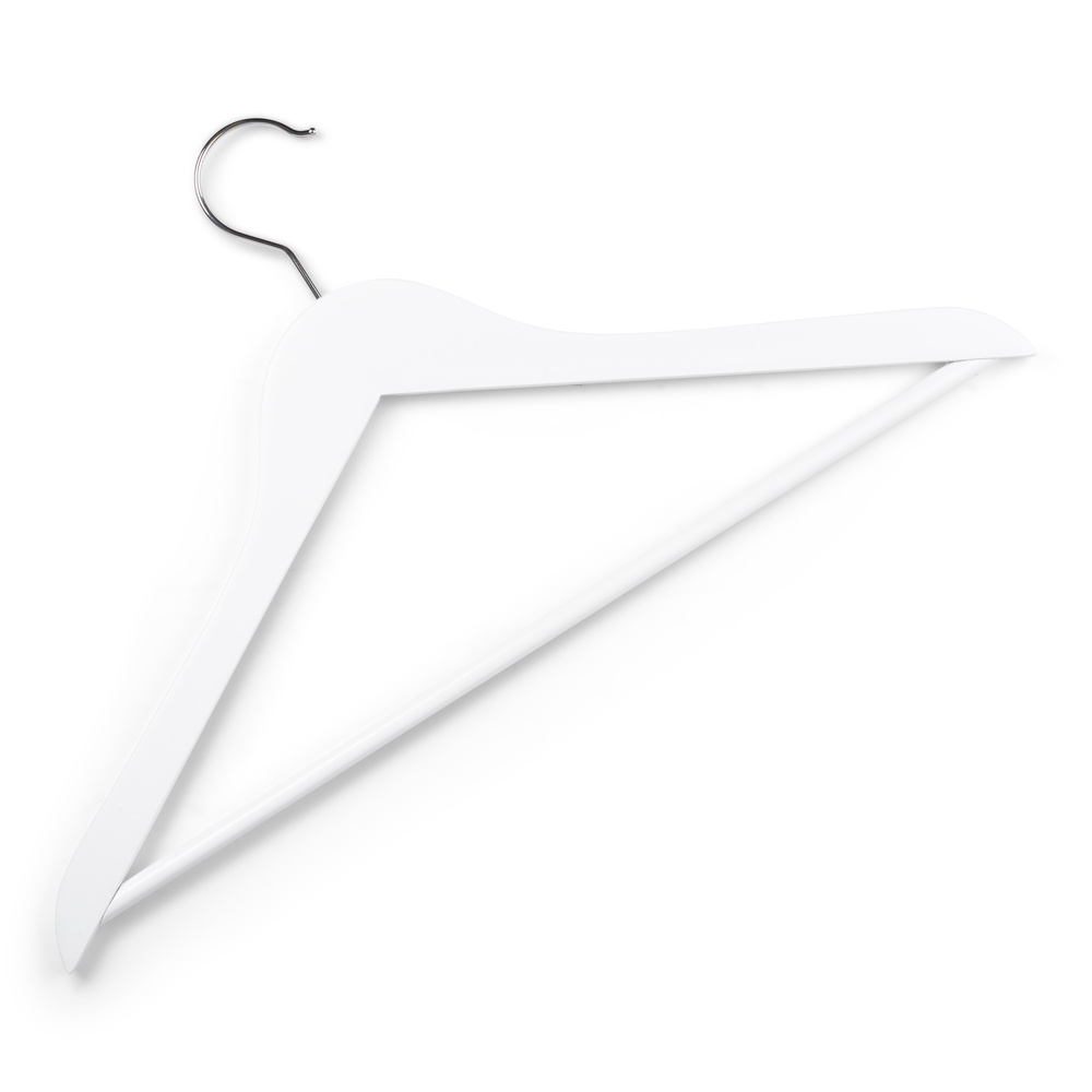 Skjortebøjle hvidt træ