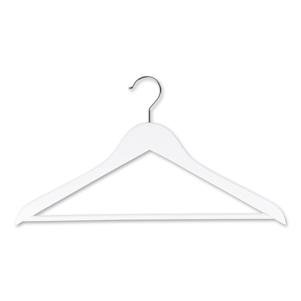 Skjortebøjle hvidt træ