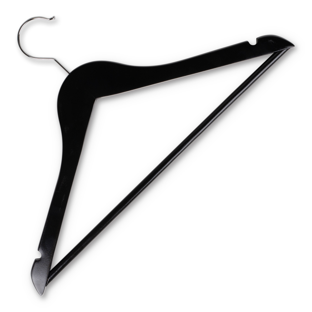 Bøjle til dameskjorter sort træ