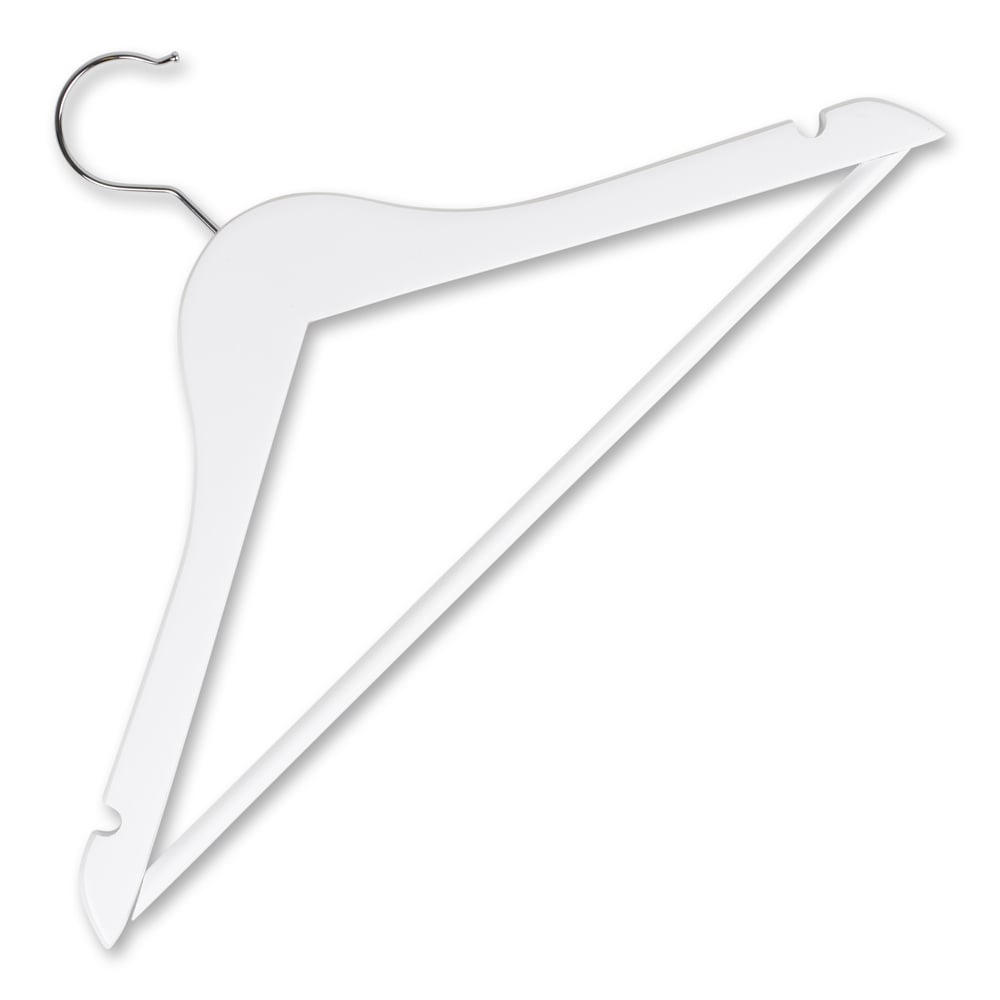 Bøjle til dameskjorter hvidt træ