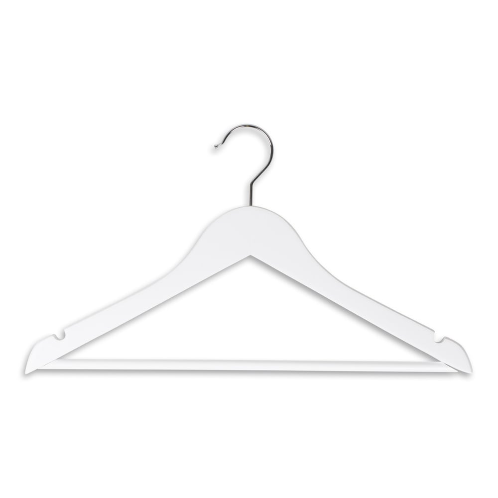 Bøjle til dameskjorter hvidt træ