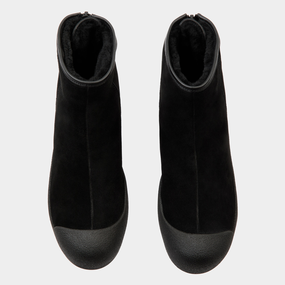 Bally curlingstøvler dame Guard III sort ruskind