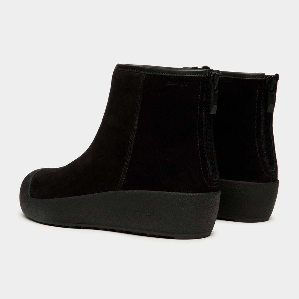 Bally curlingstøvler dame Guard III sort ruskind