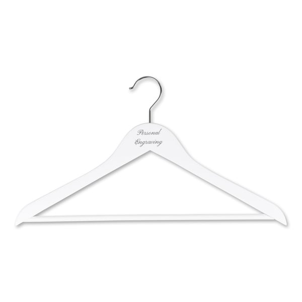 Paitahenkari valkoinen puu kaiverruksella