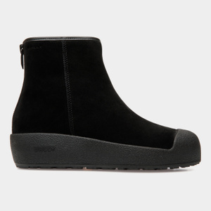 Black suede