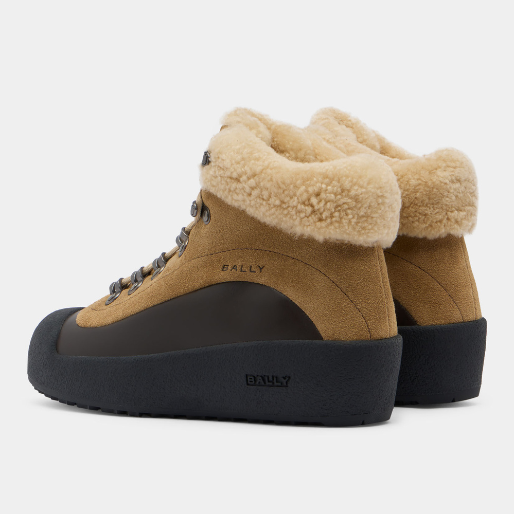 Bally curling hikingstøvler dame Calys III lysbrun og svart