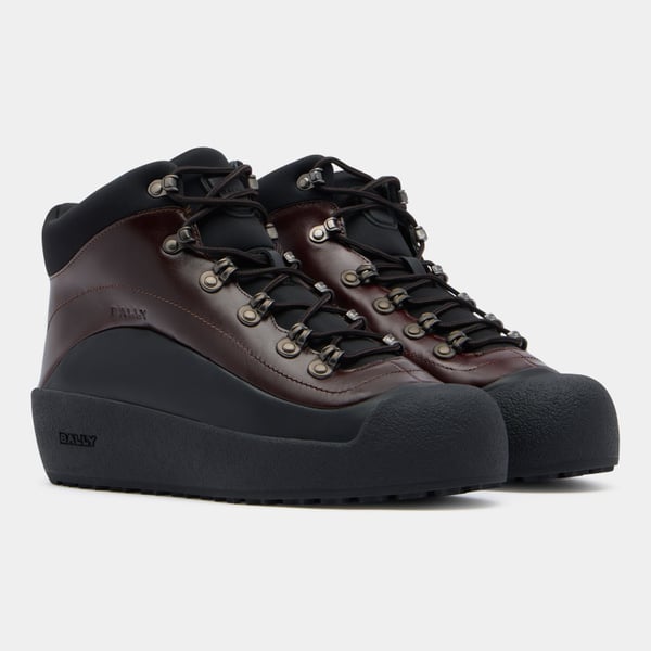 Bally curling hiking boots men Calys III dark brown and black | Skolyx