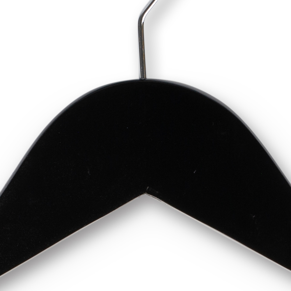 Bøjle til dameskjorter sort træ med indgravering