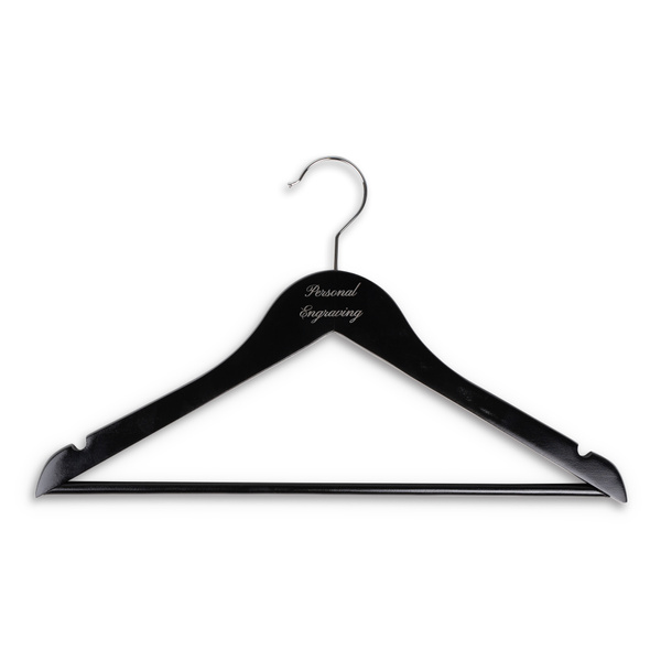 Naisten paitahenkari musta puu kaiverruksella