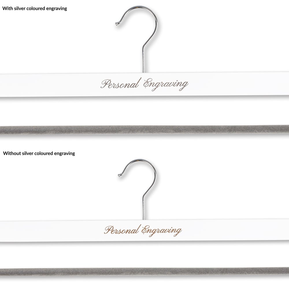 Premium buksebøjle hvidt træ med indgravering