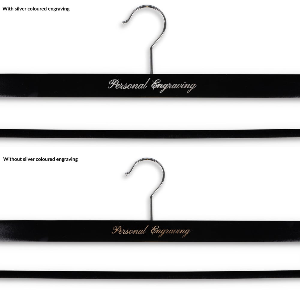 Premium buksebøjle sort træ med indgravering