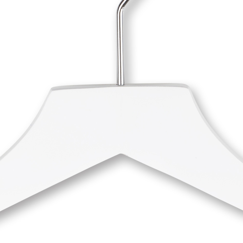 Jakkebøjle hvidt træ med buksestang med indgravering