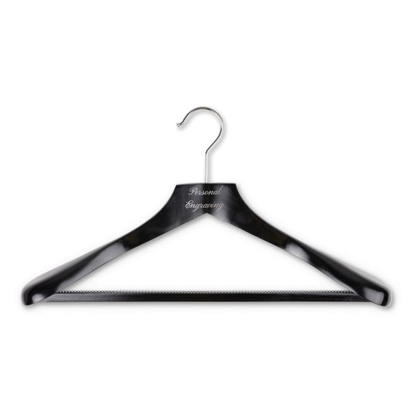 Vaateripustin musta puu
housuteline kaiverruksella