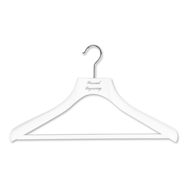 Premium vaateripustin valkoinen puu kaiverruksella