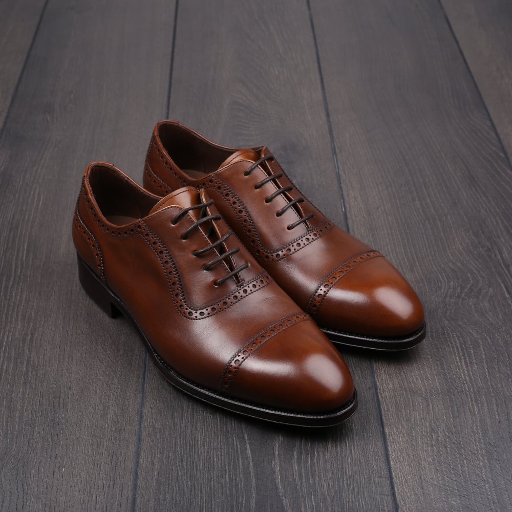 TLB adelaide oxford medium brown G-width EU40,5 / UK6,5 - seconds