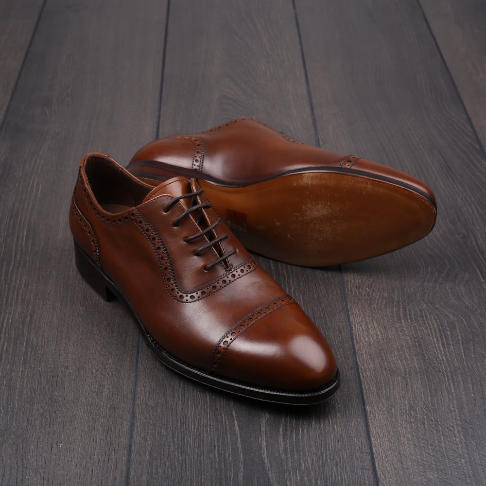 TLB adelaide oxford medium brown G-width EU40,5 / UK6,5 - seconds