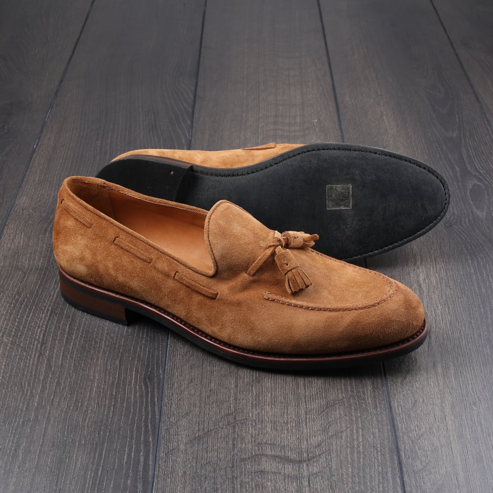 Skolyx tassel loafers light brown suede UK9 / EU43 - Samples